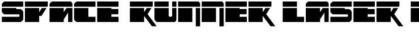 Space Runner Laser Regular font