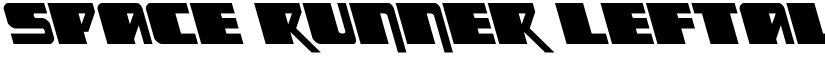 Space Runner Leftalic Regular font