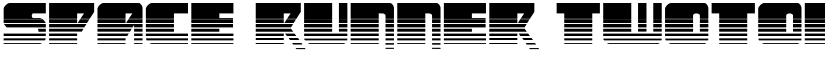 Space Runner Twotone Regular font