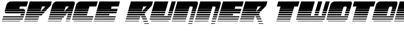 Space Runner Twotone Italic Regular font