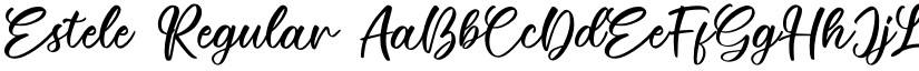 Estele Regular font