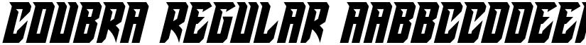 Coubra Regular font