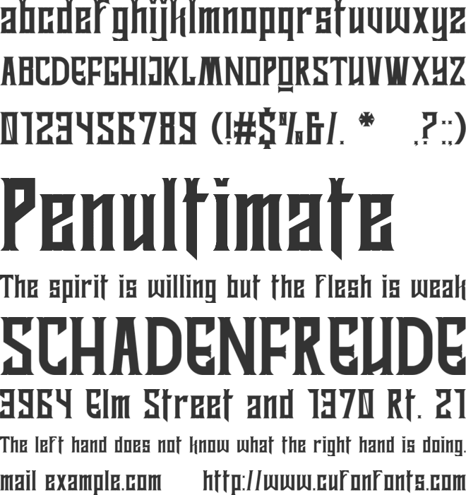 KAYAMBANG font preview