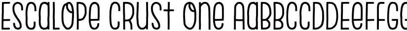 Escalope Crust One font