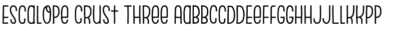Escalope Crust Three font