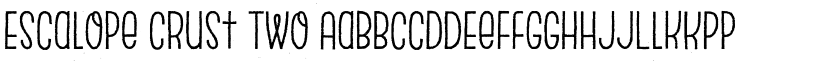 Escalope Crust Two font