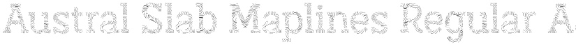 Austral Slab Maplines Regular font
