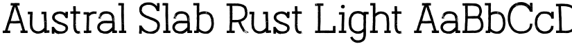 Austral Slab Rust Light font