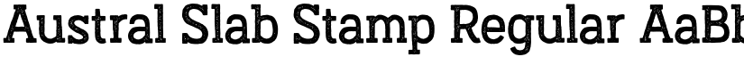 Austral Slab Stamp Regular font