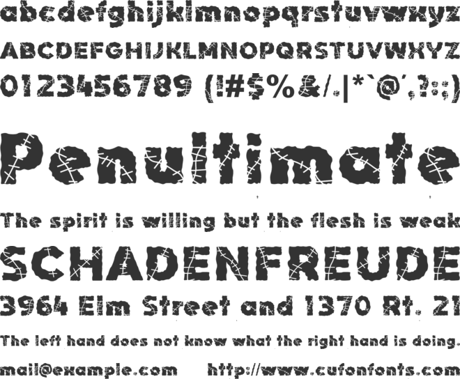 Chuky Chuky font preview