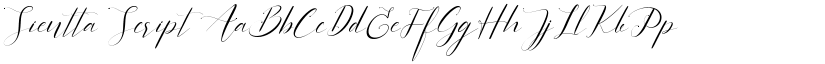 Sientta Script font