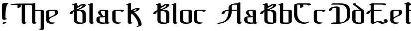 !The Black Bloc font