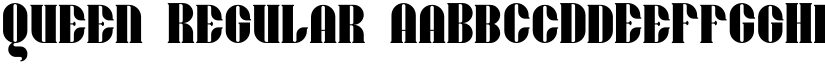 Queen Regular font