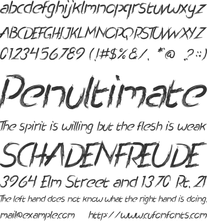 North Djakarta font preview