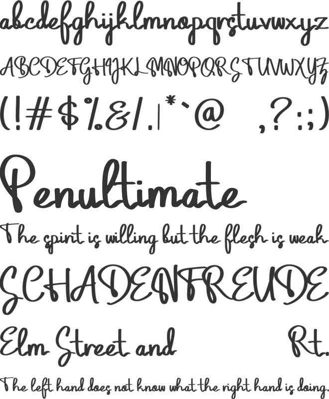 Geulis font preview