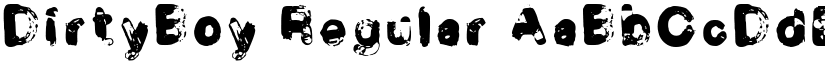 DirtyBoy Regular font