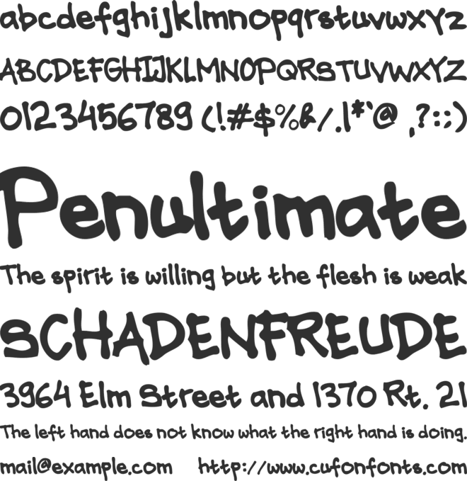 I LOVE INDONESIA font preview