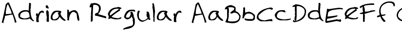 Adrian Regular font