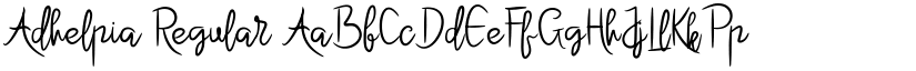 Adhelpia Regular font