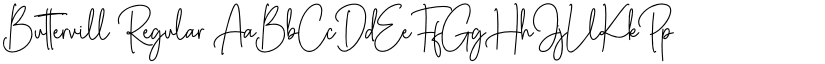 Buttervill font download