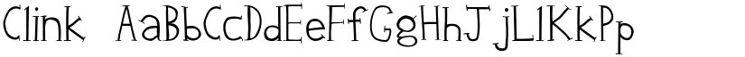 Clink font