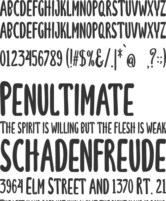 Lunarie ExtCond font preview