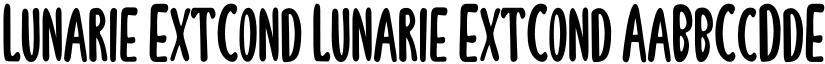 Lunarie ExtCond Lunarie ExtCond font