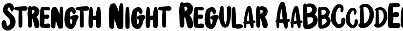 Strength Night Regular font