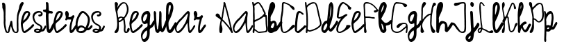Westeros Regular font