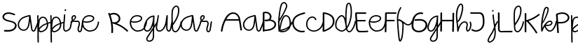 Sappire Regular font