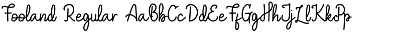 Fooland Regular font