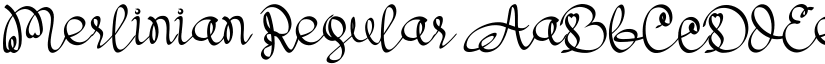 Merlinian Regular font