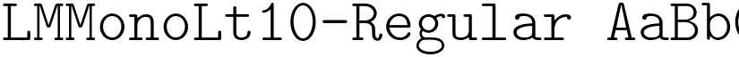 LMMonoLt10-Regular font