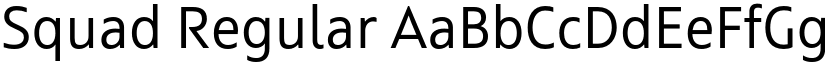 Squad Regular font
