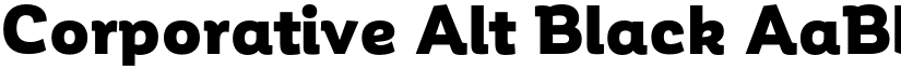 Corporative Alt Black font