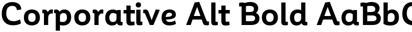 Corporative Alt Bold font