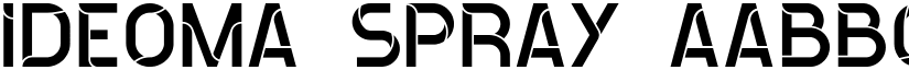 ideoma SPRAY font