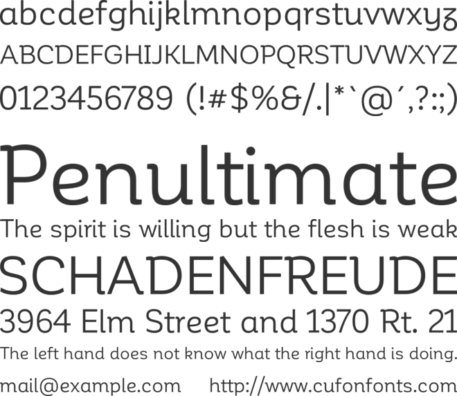 Corporative Alt font preview