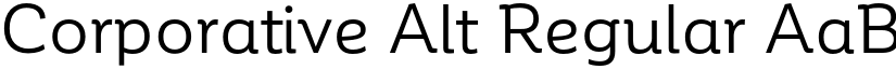 Corporative Alt Regular font