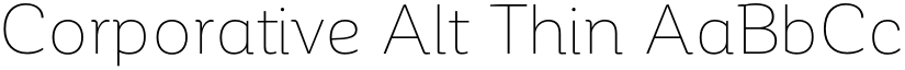 Corporative Alt Thin font