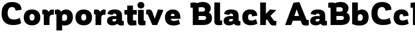 Corporative Black font