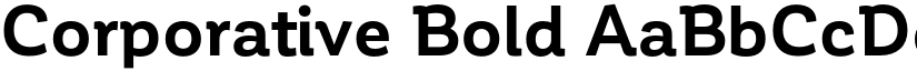 Corporative Bold font