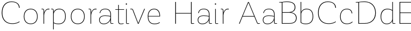 Corporative Hair font
