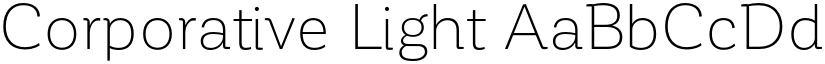 Corporative Light font