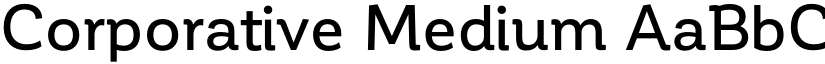 Corporative Medium font