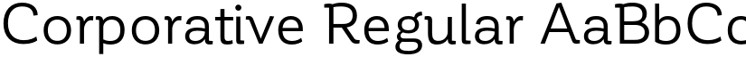 Corporative Regular font