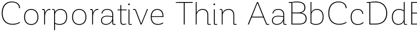 Corporative Thin font