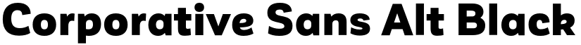 Corporative Sans Alt Black font
