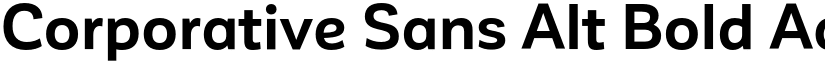 Corporative Sans Alt Bold font