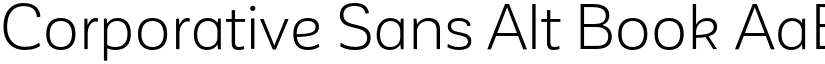 Corporative Sans Alt Book font